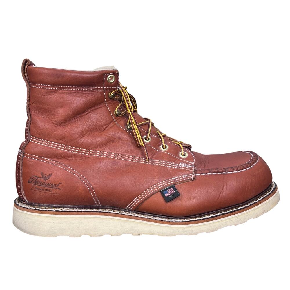 Thorogood American Heritage Wide Tobacco Safety Boots Size 10.5 2E